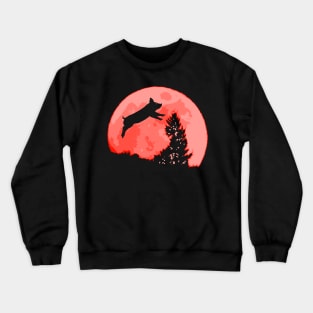 Pig in The Moon Crewneck Sweatshirt